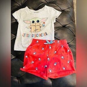Baby Yoda 4th of July Set 3T